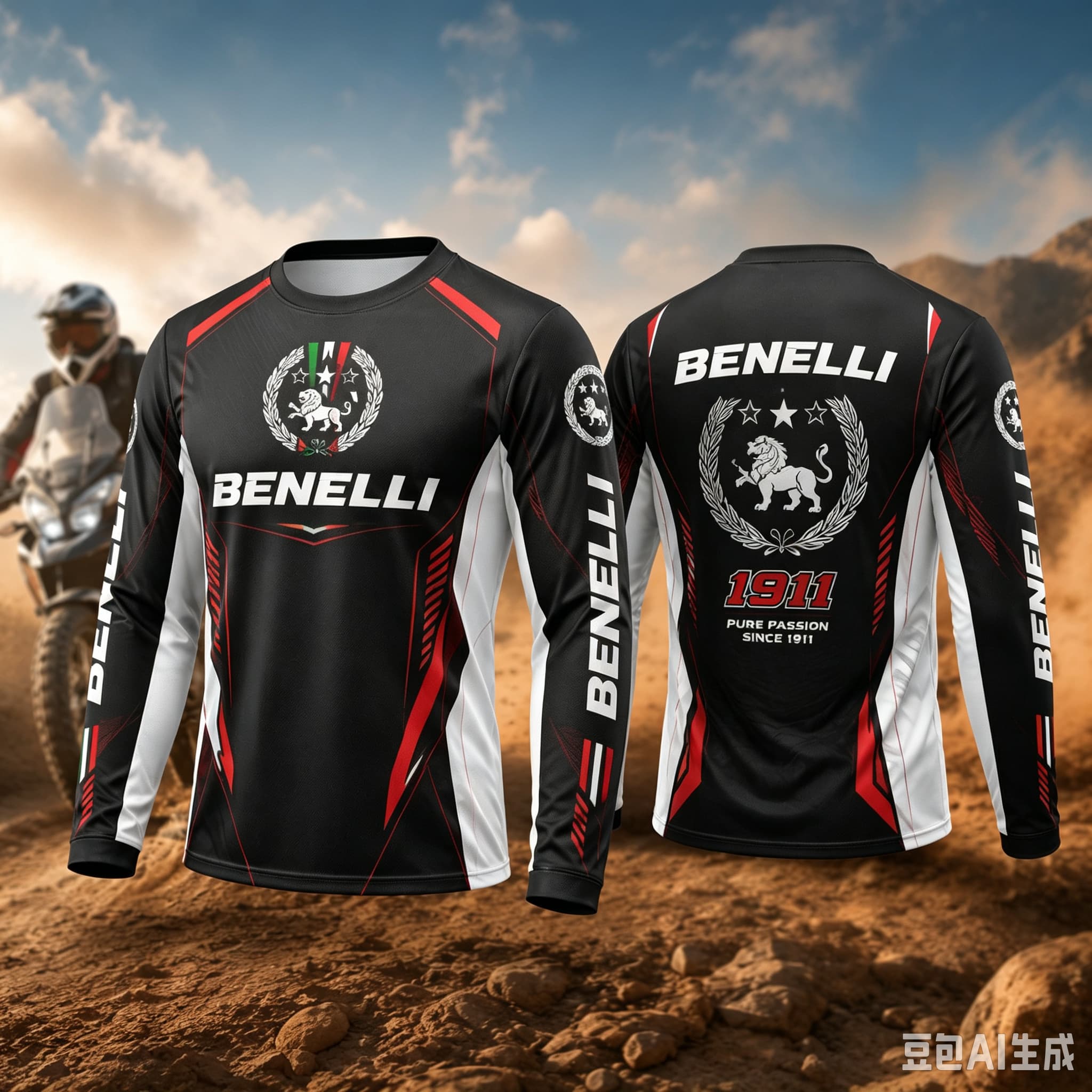 Outdoor Adventure Outfit - Nowa koszulka Benelli Rider z długim