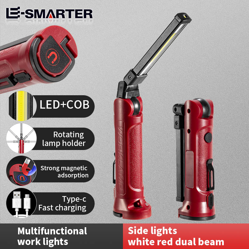 Outdoor Adventure Trips - Lampa robocza LED COB, ładowalna, składana