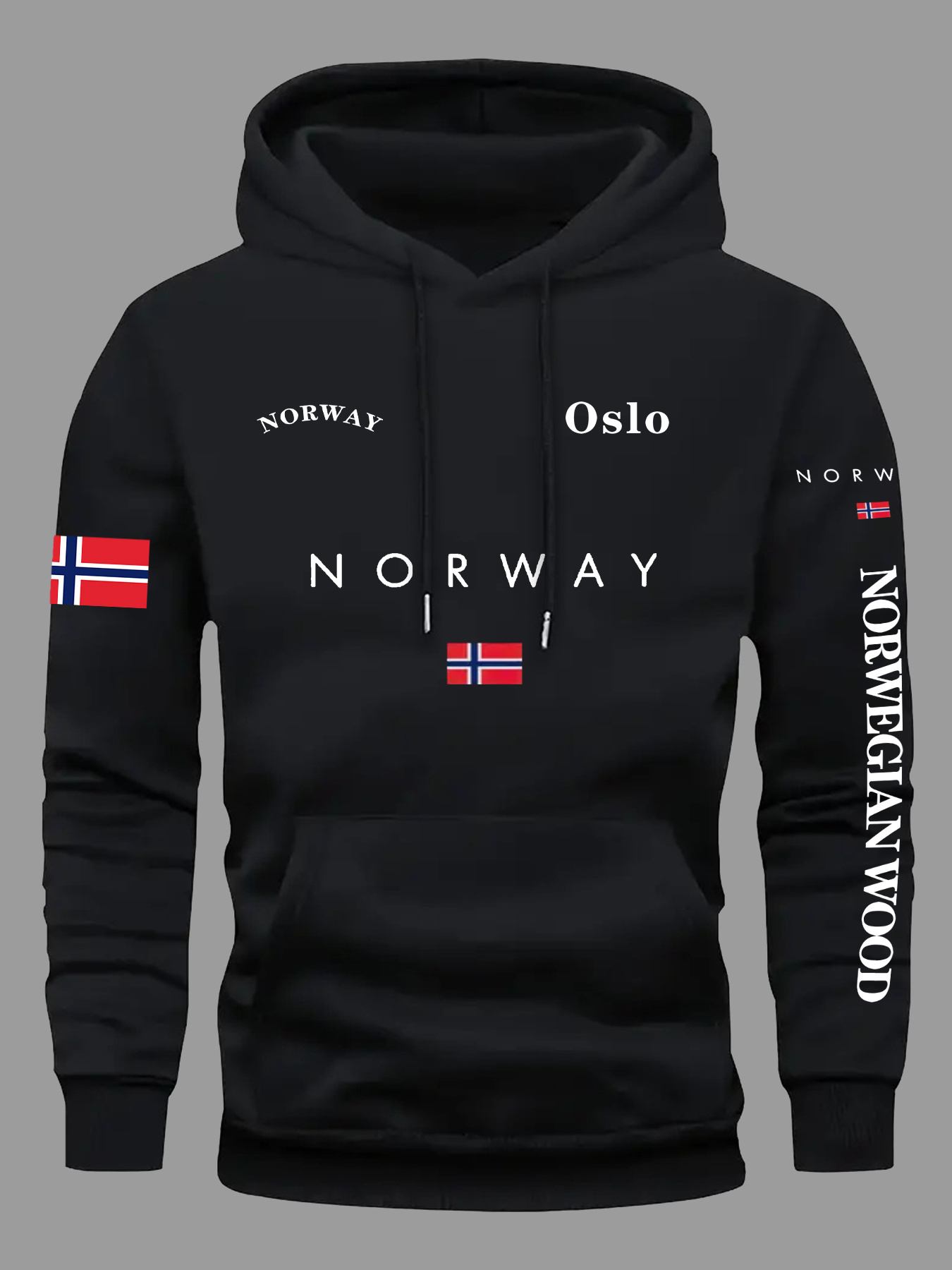 Bluzy z flagą NORWEGII Męskie  – Outdoor Adventure Outfit recenzja i cena